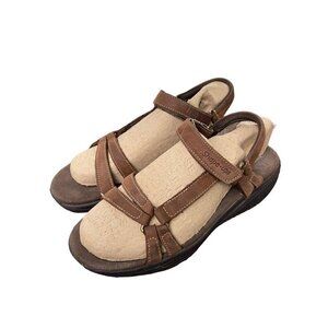 Skechers Vintage Shape Ups Y2K Wedge Sandals Fishermen Leather Women’s Size 10